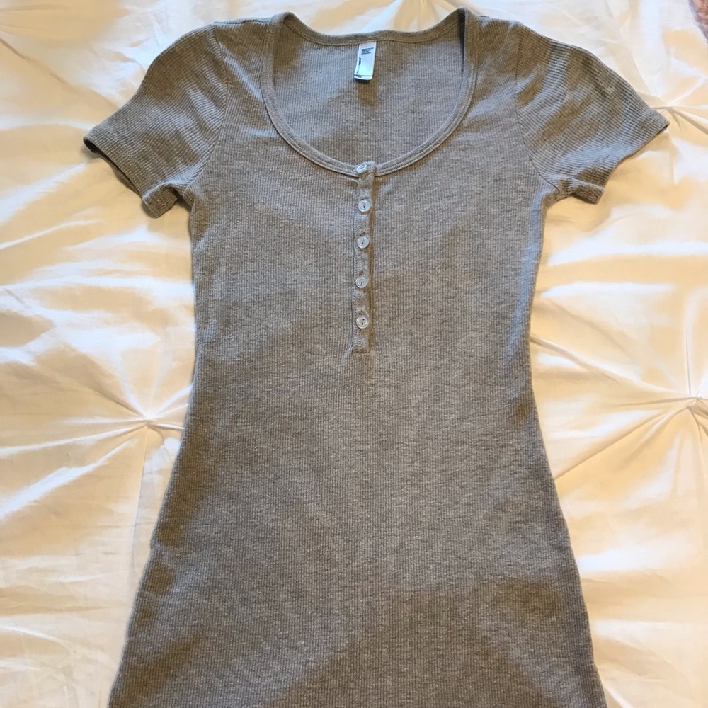 Short grey button American Apparel dress